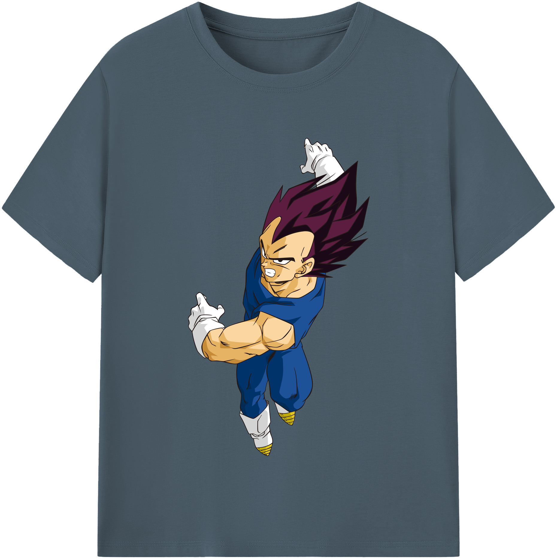 （画像用） ドラゴンボール ベジータ四世（Bejīta Yonsei）DRAGON BALL Vegeta IV 綿100％半袖Tシャツ（フロントプリント）